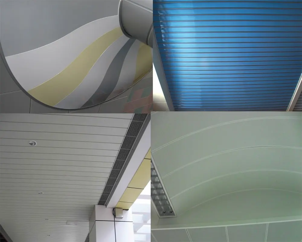 Aluminium opgeschort rechte lijn strip vals plafond buy china