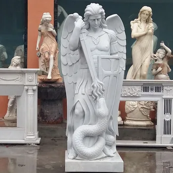 Outdoor Garden Decoration Stone Carving Marble Statues St Michael Archangel Buy Marble Statues St Michael Archangel Stone Carving Marble Statues St Michael Archangel Garden Decoration Stone Carving Marble Statues St Michael Archangel Product