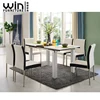 Modern Extendable Home Dining Table High Gloss Wooden Furniture Dinner Table Set