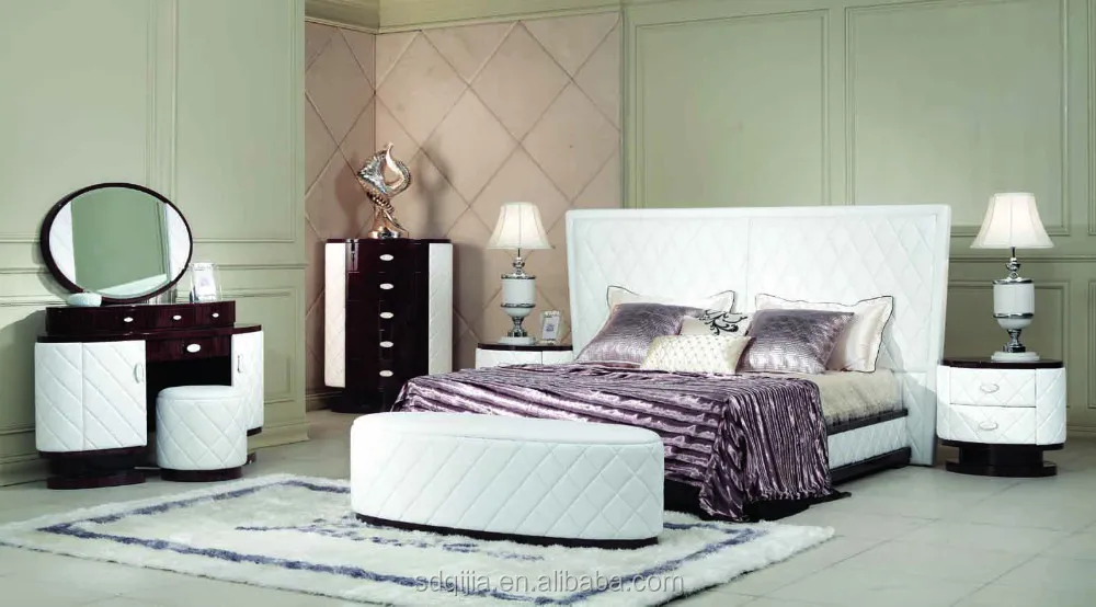 Luxury White Leather Bedroom Set Buy Leather Bed White Leather Bedroom Set Luxury Leather Bedroom Set Product On Alibaba Com