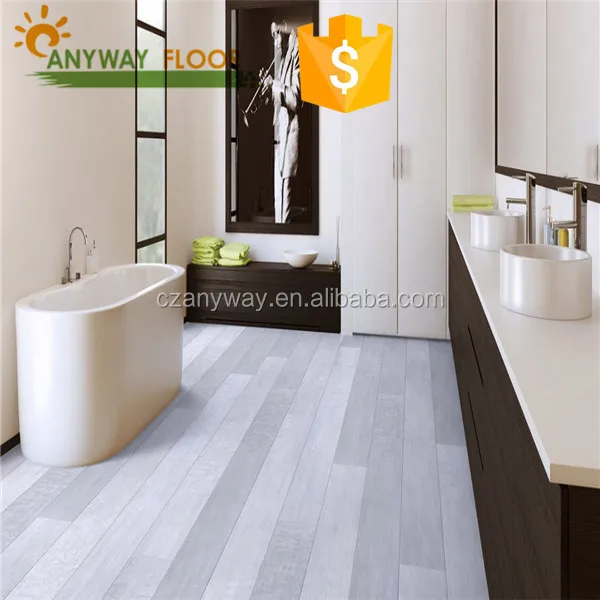 Click System White High Gloss Laminate Flooring With Fiber Glass