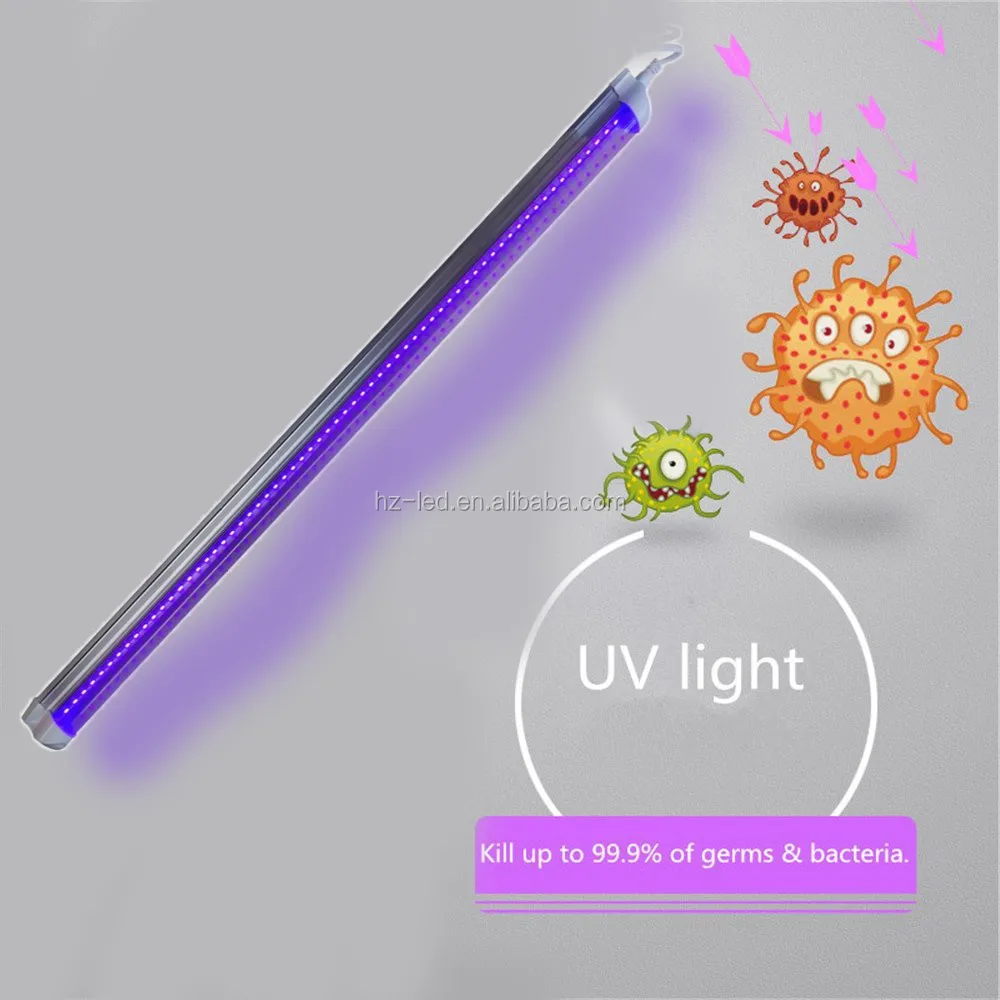 Led Germicidal Ultraviolet T8 Led Lamp 365nm Uv Light Bar Air Fresh ...