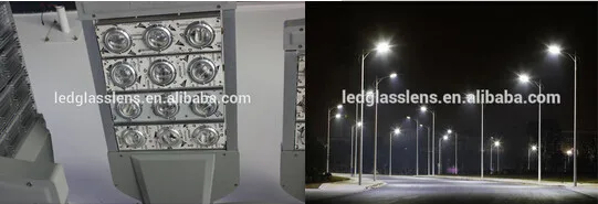 WIDE ANGLE STREET LIGHT LED GLASS LENS FOR EXTERIOR LIGHTING