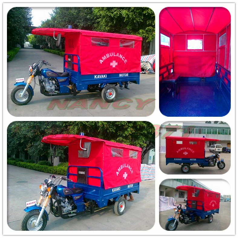 Hospital 2.2m China Ambulance Tricycle Cheap Simple Medical Three