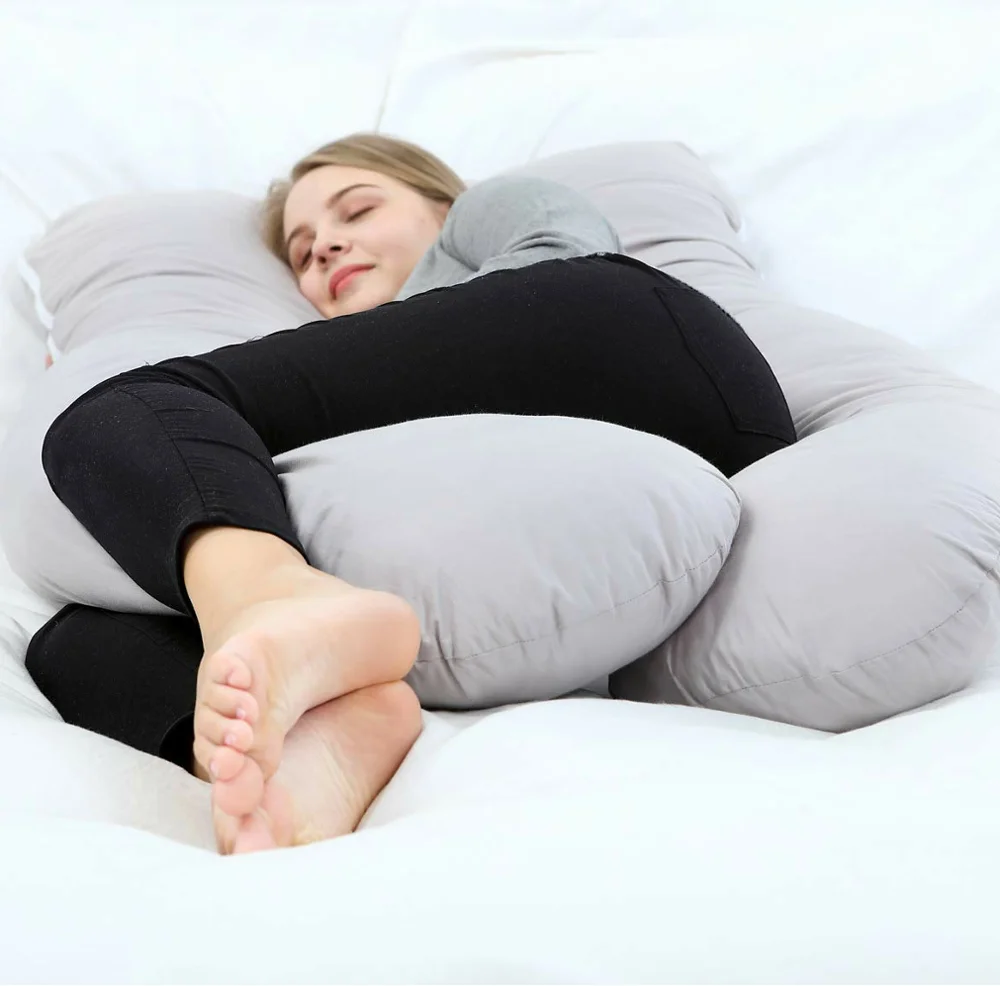
U shape Pregnancy Full Body Pillow Maternity pregnancy comfort Pillow Nursing and baby Feeding Pillow 