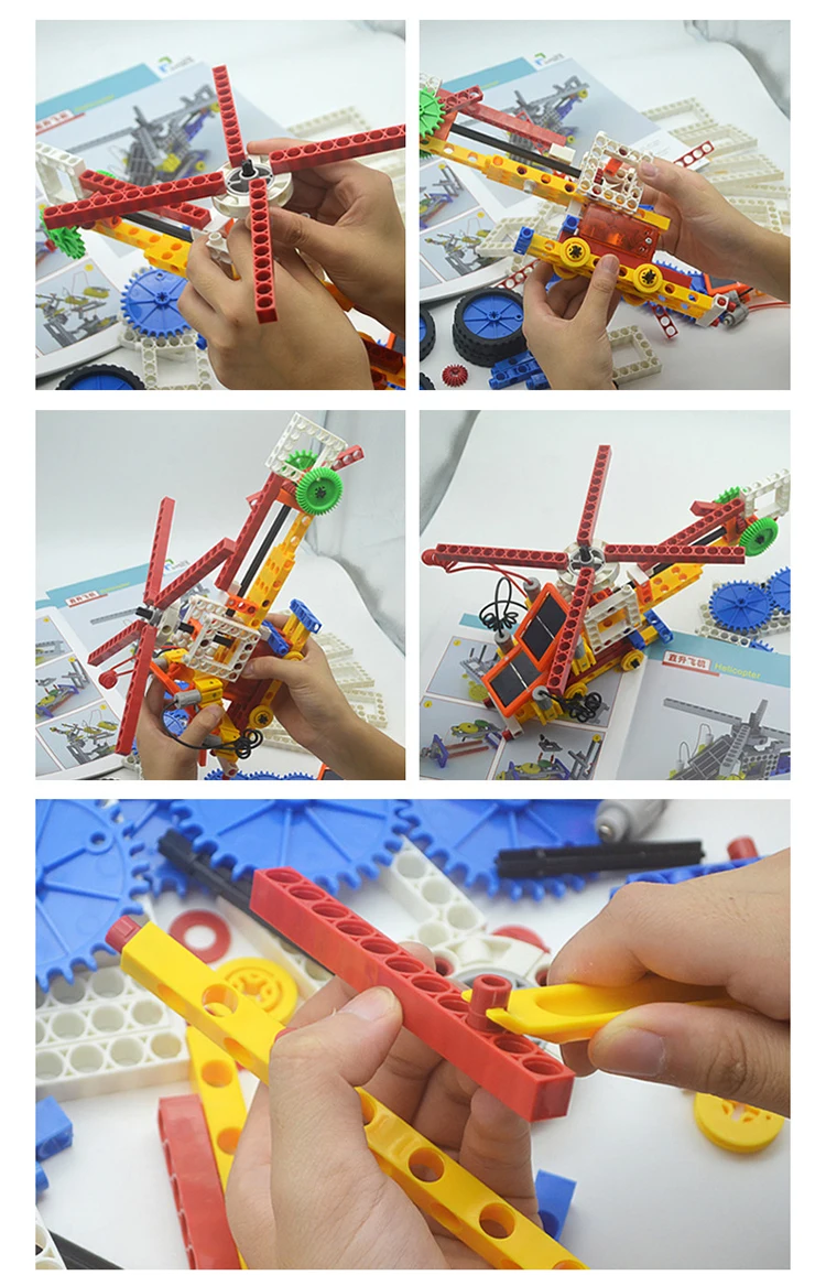 365PCS dynamic electronic diy enlighten electronic toy brick