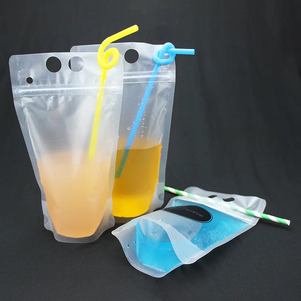 2021 Bag Packaging For Lemonade Drinking Pouch Matte Glossy Juice