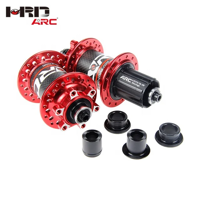 

MT-010F/RCB 32 holes bicycle carbon hubs disc brake hub for mtb front 15*100mm rear 12*142mm, Can be customized