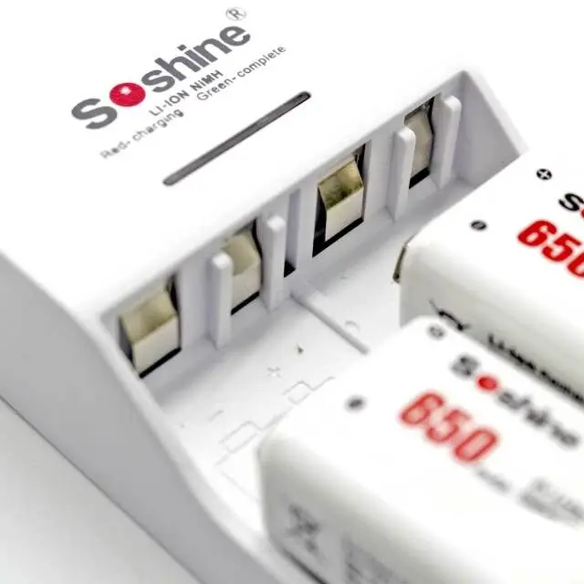 Soshine V1(Ni) 9V Li-ion Ni-MH Rechargeable battery charger