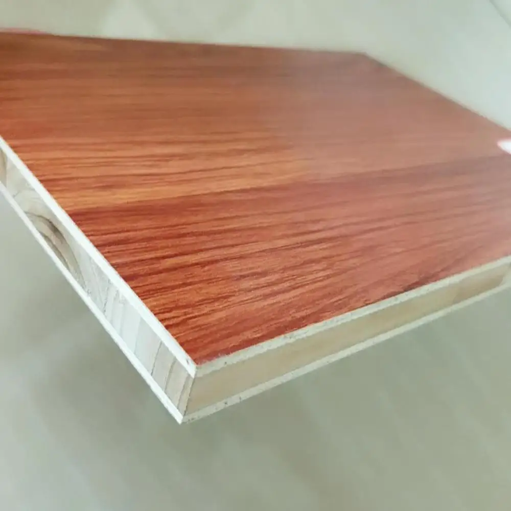 
AA AB grade Melamine Paper Faces decorative China Fir Core Eco Board laminated wood block board 