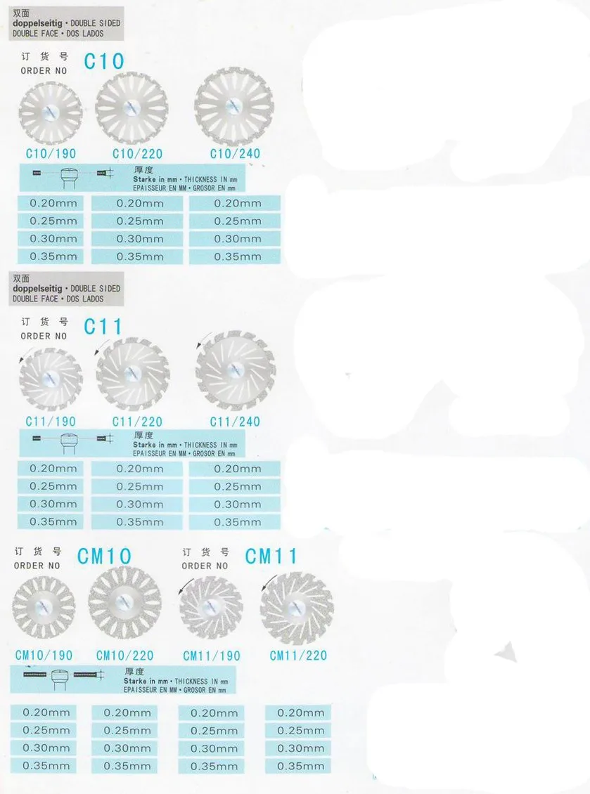 diamond cutting discs Treedental
