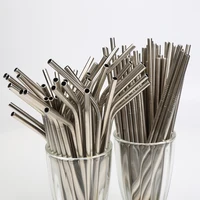 

High Quality Cheap Stainless Steel Straw Brush Wholesale Bent Straight Straws