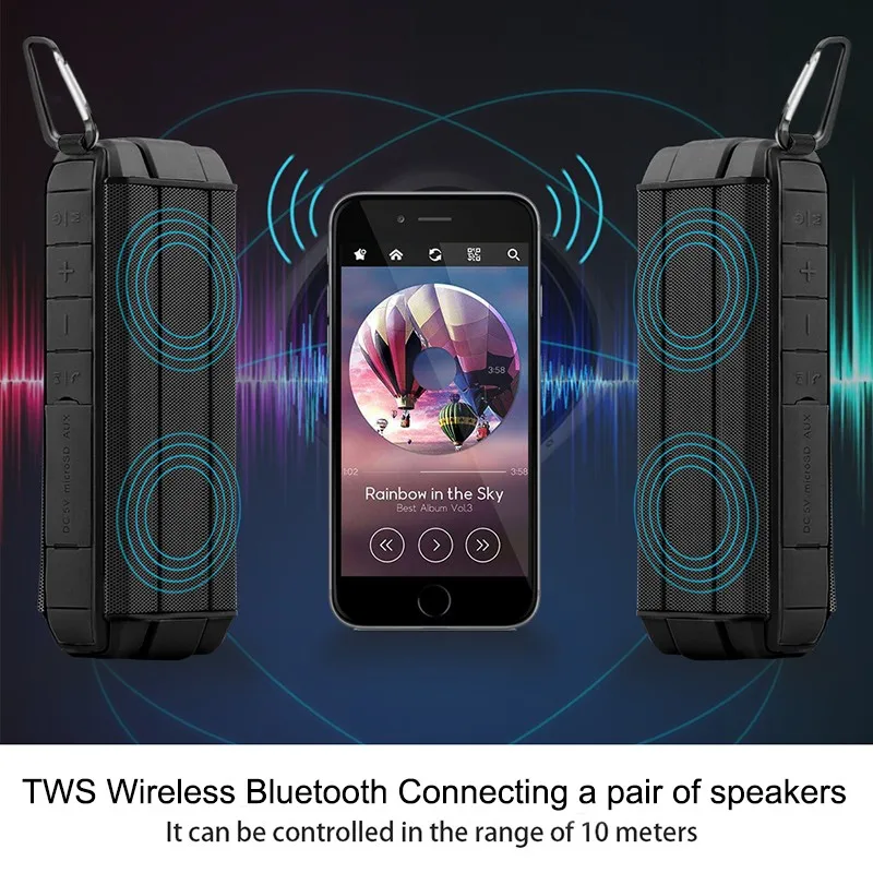 New Product Ideas 2019 Portable Outdoor Waterproof Speaker for mobile phones - ANKUX.COM