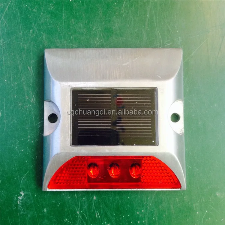 
Single-sided solar road stud aluminum alloy led spike light square road warning light 