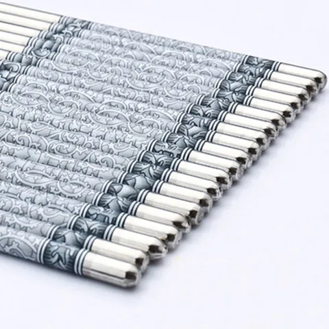 

2019 Various Types of Embossed Stainless Steel Chopsticks for Sushi