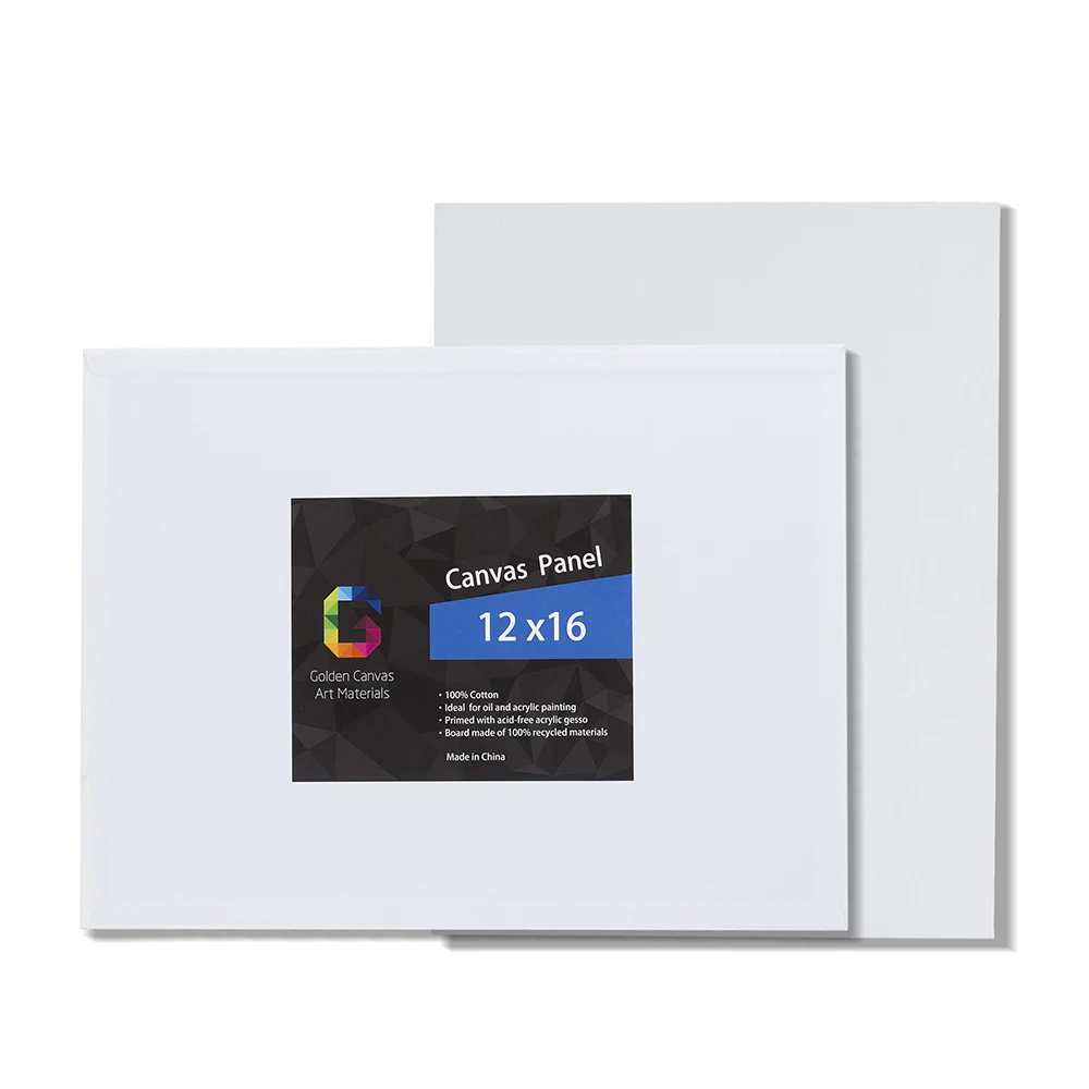
6 pcs / pk 12 * 16 Factory manufacture various custom wholesale pre printed canvas boards panel to paint 