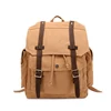 direct factory supply custom logo wholesale men vintage retro canvas backpack rucksack