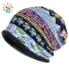 Custom Sublimation Printed Slouchy Beanie Hat Dip Dye Acid Wash Printing knitted hats