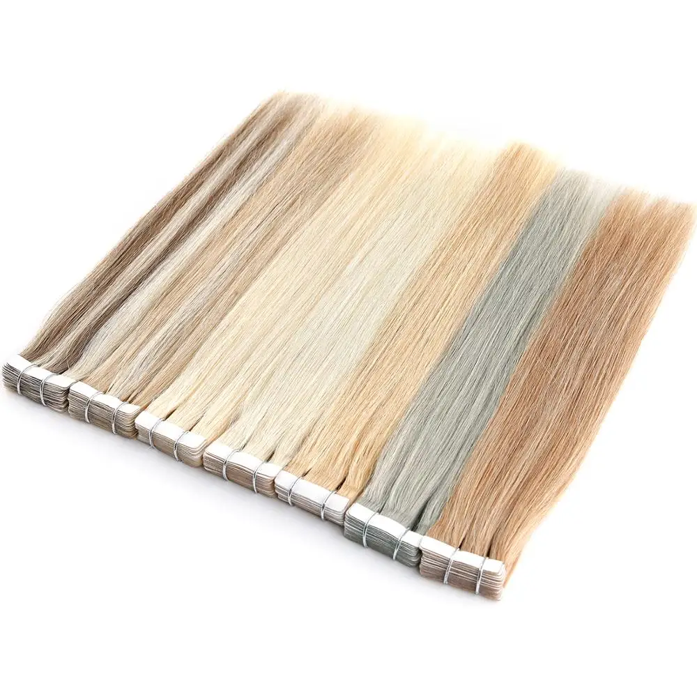 

K.SWIGS 100% Tape In Human Hair Extensions Straight Seamless Tape On Human Hair Extension