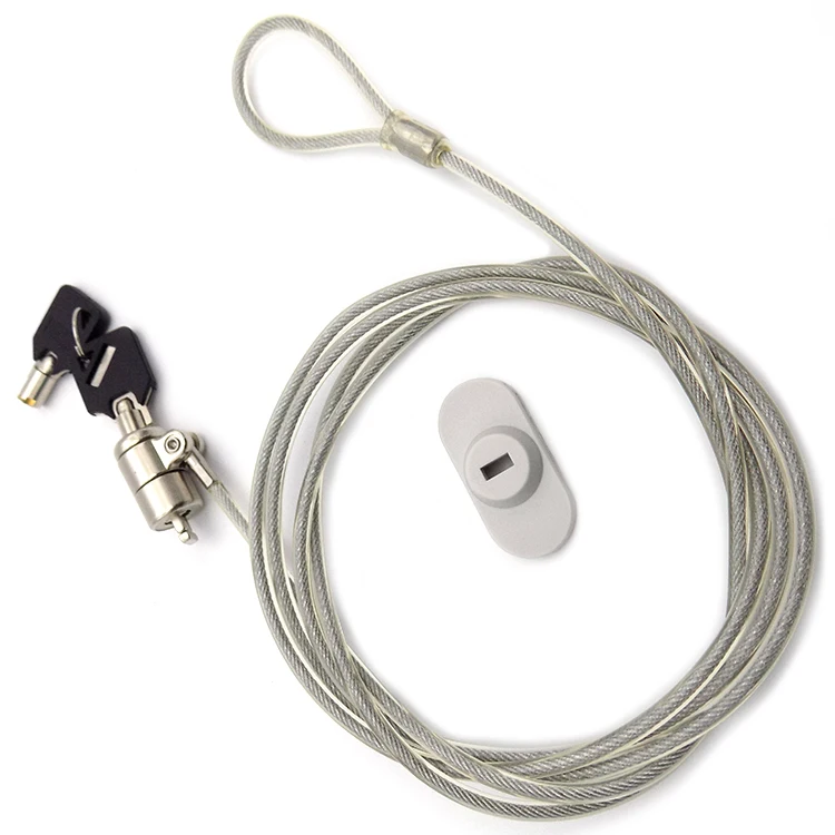 Promotional Antitheft Steel Wire Rope Security Tablet Laptop Lock With
