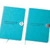 High quality beautiful color blue PU notebook diary journal school supplier fashionable note book