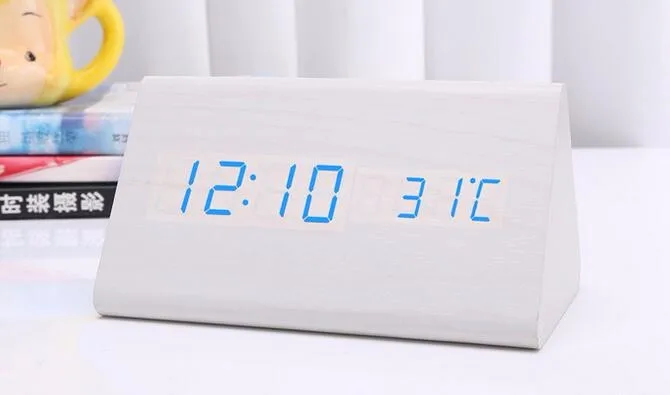 wood led word clock