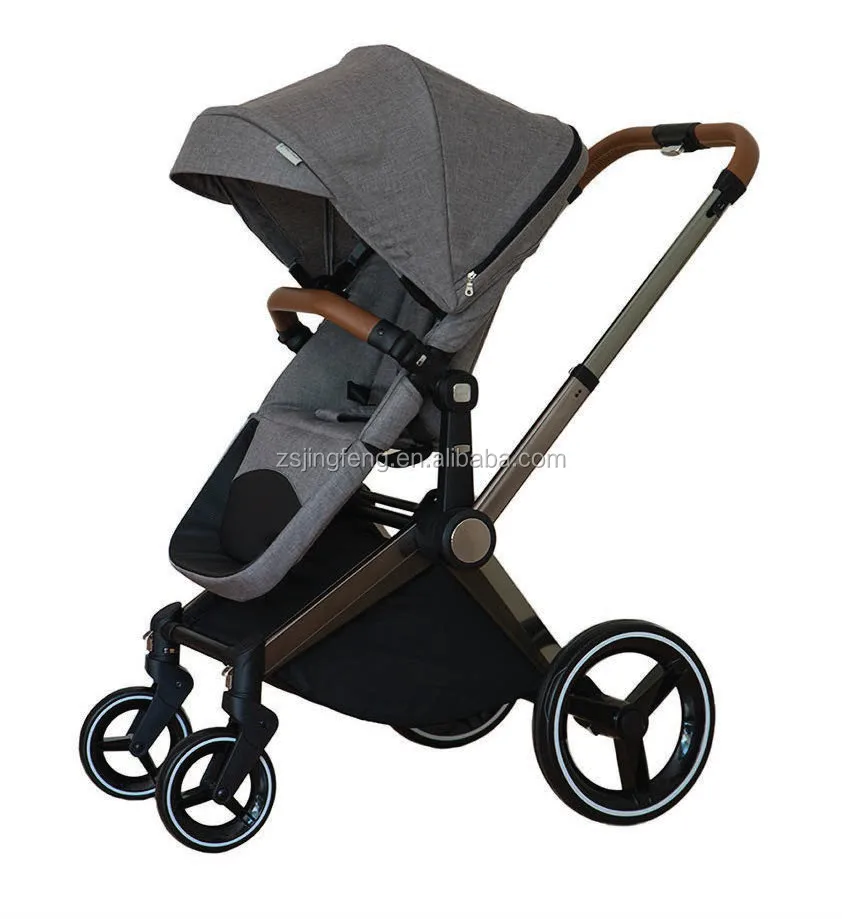 leather handle stroller