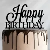 Colorful Popular Premium Lucite Laser Cut Acrylic Happy Birthday Cake Topper