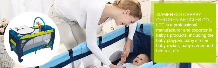 Custom made luxury metal steel frame baby bed cot crib with wheels