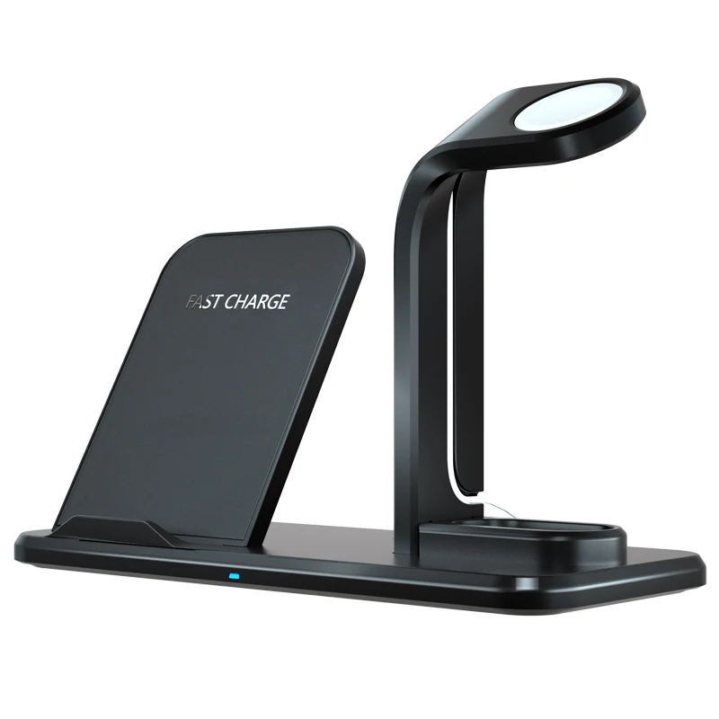 

3 In 1 Fast Wireless Charger With Led Light Universal Wireless Charging Stand