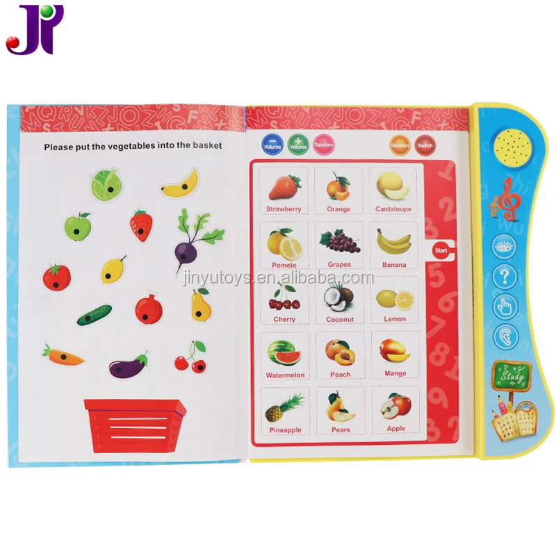 Kids Intelligence Book Toy English Learning Reading E-book Toy With ...