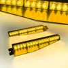 led amber warning strobe led lightbar 32 leds split dash light