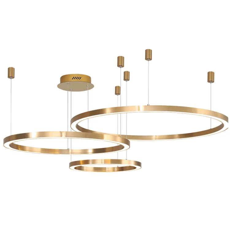 Fancy golden rings pendant lights ceiling lights