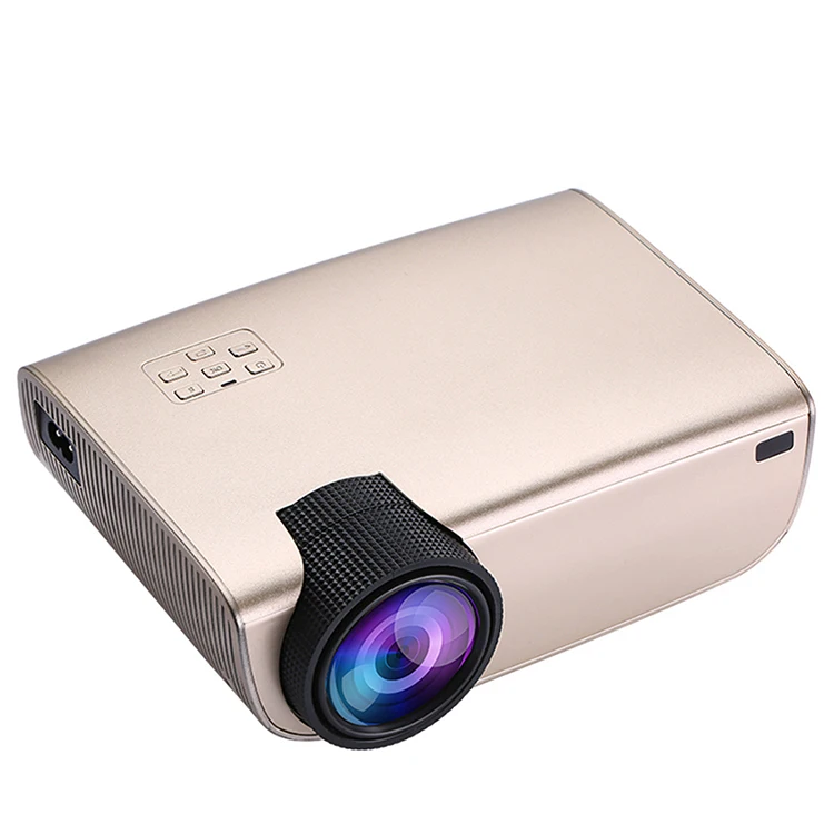 

iCoreworld mini bluetooth wifi projector GB20 wxga 800*480p 2200 lumens 1080p full hd portable mobile ios android led projector, Black/white/gold/silver