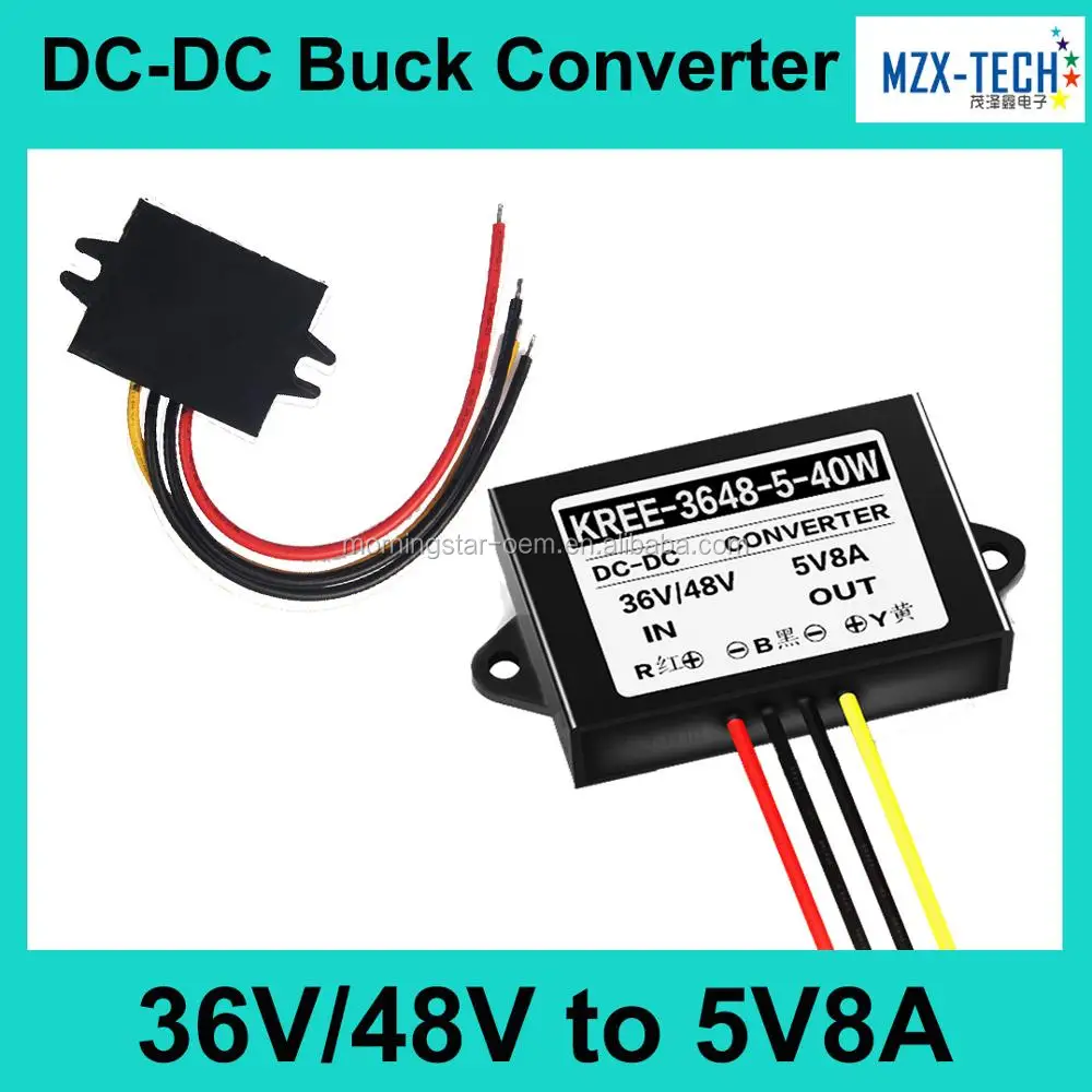 High Reliability Dc Converter 48v To 5v For Audio 36v To 5v 8a 40w Dc