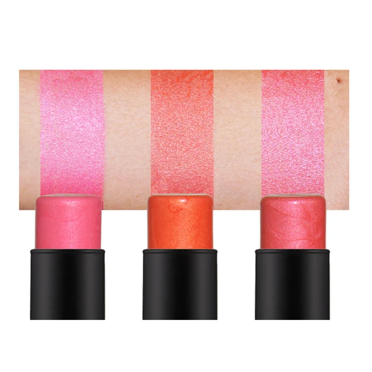 2021 Bestseller private label neon pigment cosmetics contour wholesale blush cheek contouring stick