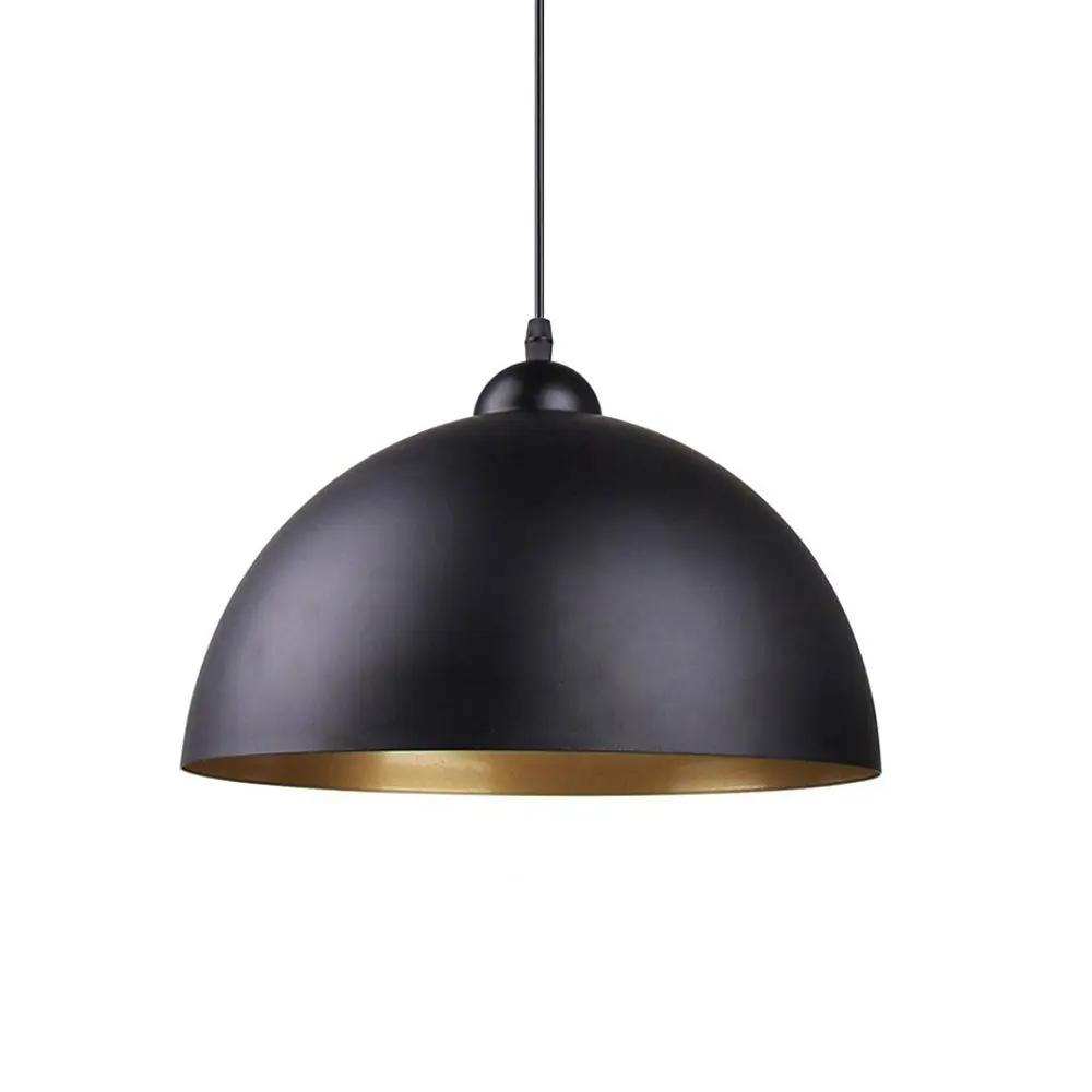 multifunctional simple modern E27 base unique black modern LED ceiling lights for dining room gym cafe bar hall club