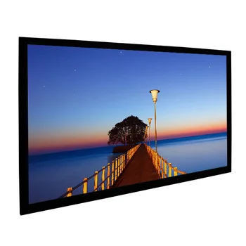 Luxurious High Contrast 180 Inch Fixed Frame Projector Screen For Home ...