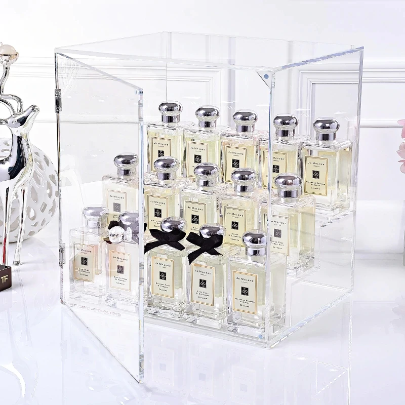High Transparency Perfume Glass Display,Acrylic Shelf Perfume Display