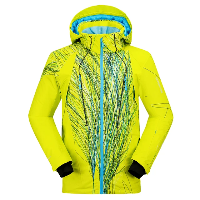 

Outdoor Winter Ski Jackets Men Waterproof, Fluorescent green;royal blue;peacock;black