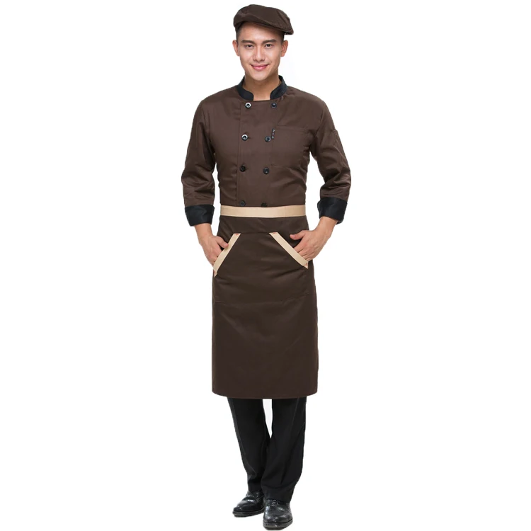 
Breathable Hotel Bar Uniform for Cooker Cooking Chef Clothes 