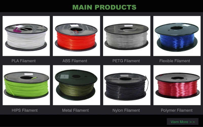 YOYI brand 1.75mm flexible 3d printer filament factory sale high quality tpu filament