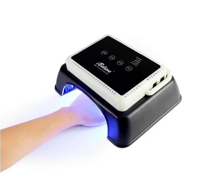 

64w Metal Powerful Cordless Rechargeable Nail Lamp for UV LED Gel, Black or oem