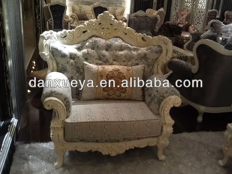 French Style Antique Luxury Fabric Wooden Sofa Victoria French Style Antique Luxury Fabric Wooden Sofa Victoria