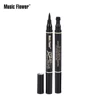 Music Flower Long Lasting 2 In 1 Waterproof Paint Tattoo Liner Pen Seal Three Liquid Eyeliner For Eye Makeup