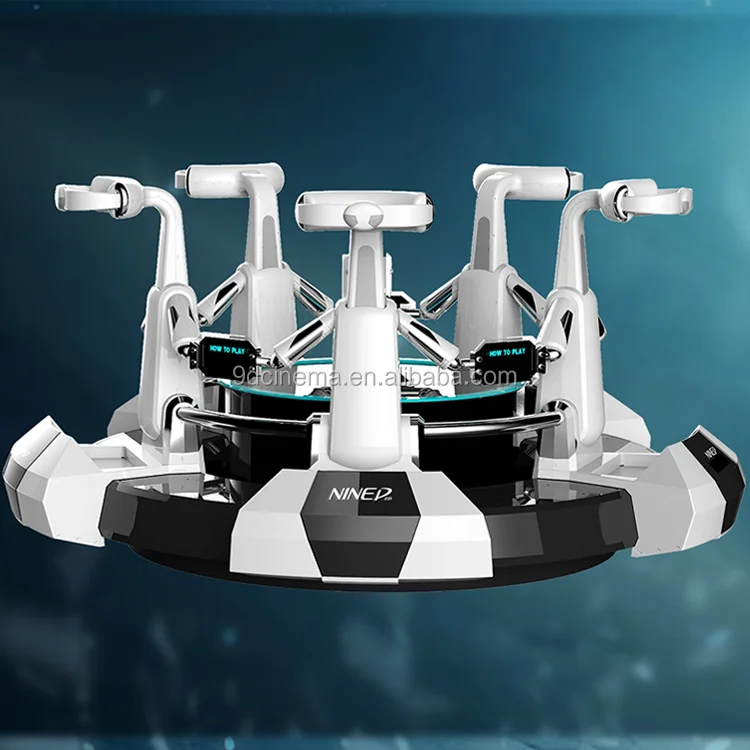 High income vr shooting walking virtual reality games exciting 5 players 9d vr simulator platoon