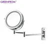 6 inch fancy elegant led makeup wall mounted mirror with extendable arm