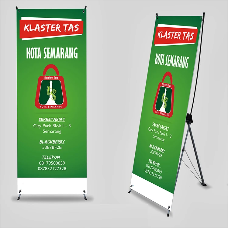 
Hot selling advertising digital PVC Polyester printing X banner stand size for indoor 