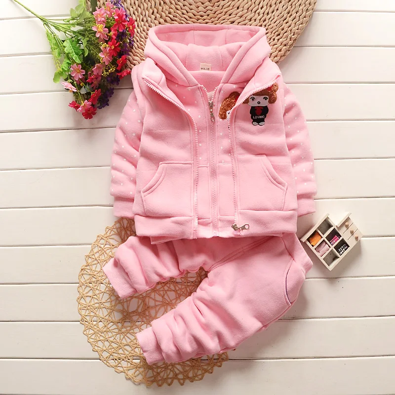 

New Latest Fashion Girls Boutique Cotton Padded Winter Clothing Suit, As pictures or as your needs