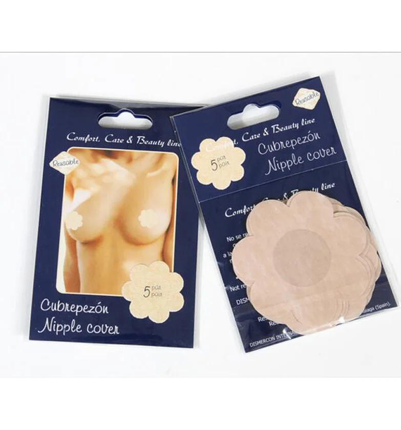 

sexy women girl disposable push up nipple cover breast lift bra sticker, Nude